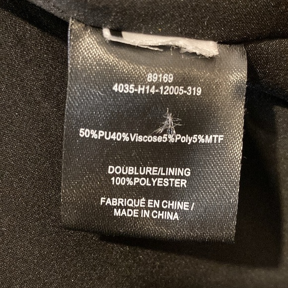 Simili leather jacket size 10 - Picture 4 of 5